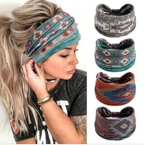 Bohemian Headband Color is Turquoise